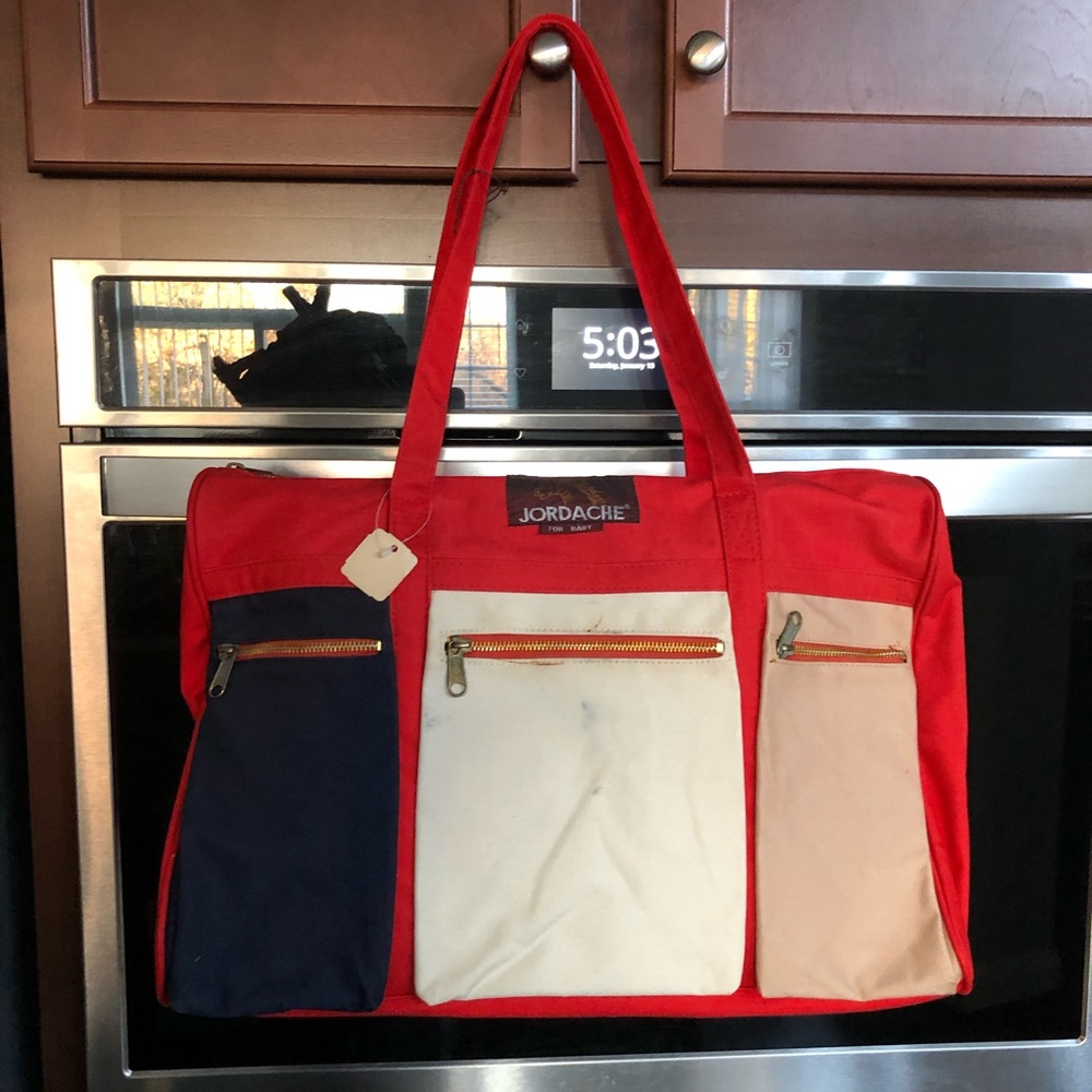Vintage Jordache Baby/Diaper/Hospital Tote Bag View 2